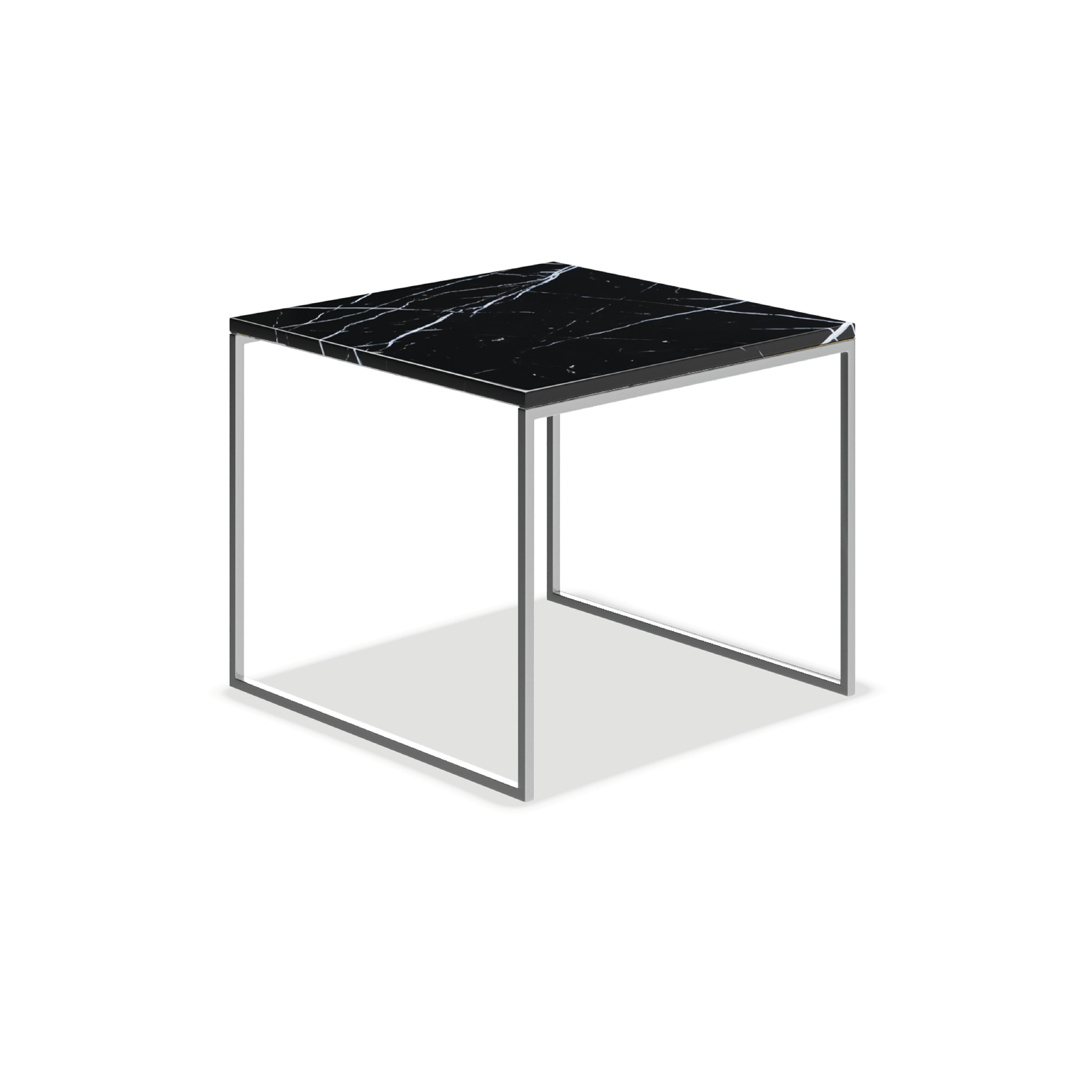 Camille Marble Side Table - Elegant Round End Table with Natural Stone Top | Perfect for Living Room, Bedroom, or Office Decor