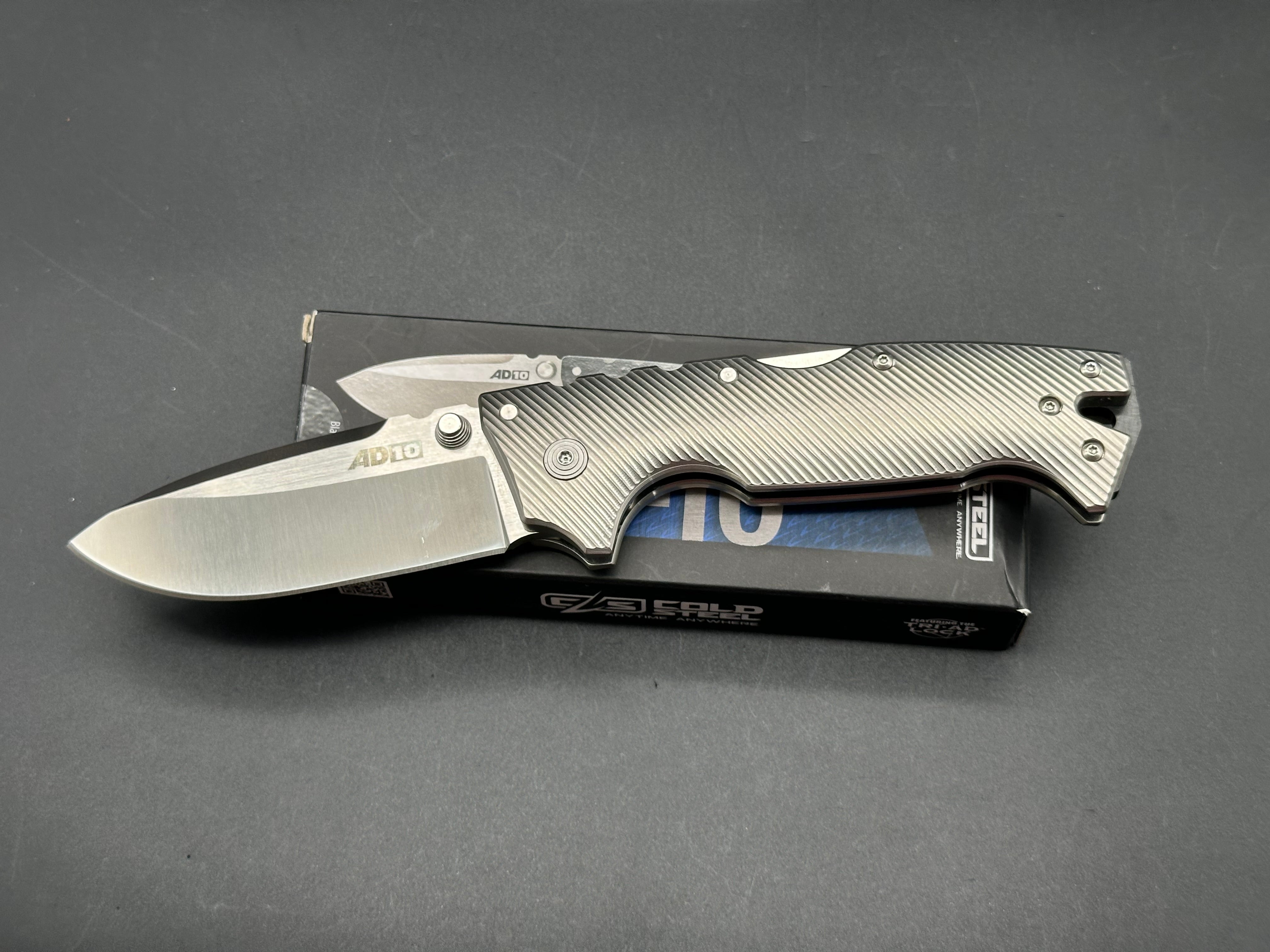 Cold Steel AD-10 Folding Knife with Titanium Scales & S35VN Steel Blade - EDC, Outdoor Survival, Hunting & Tactical Gear