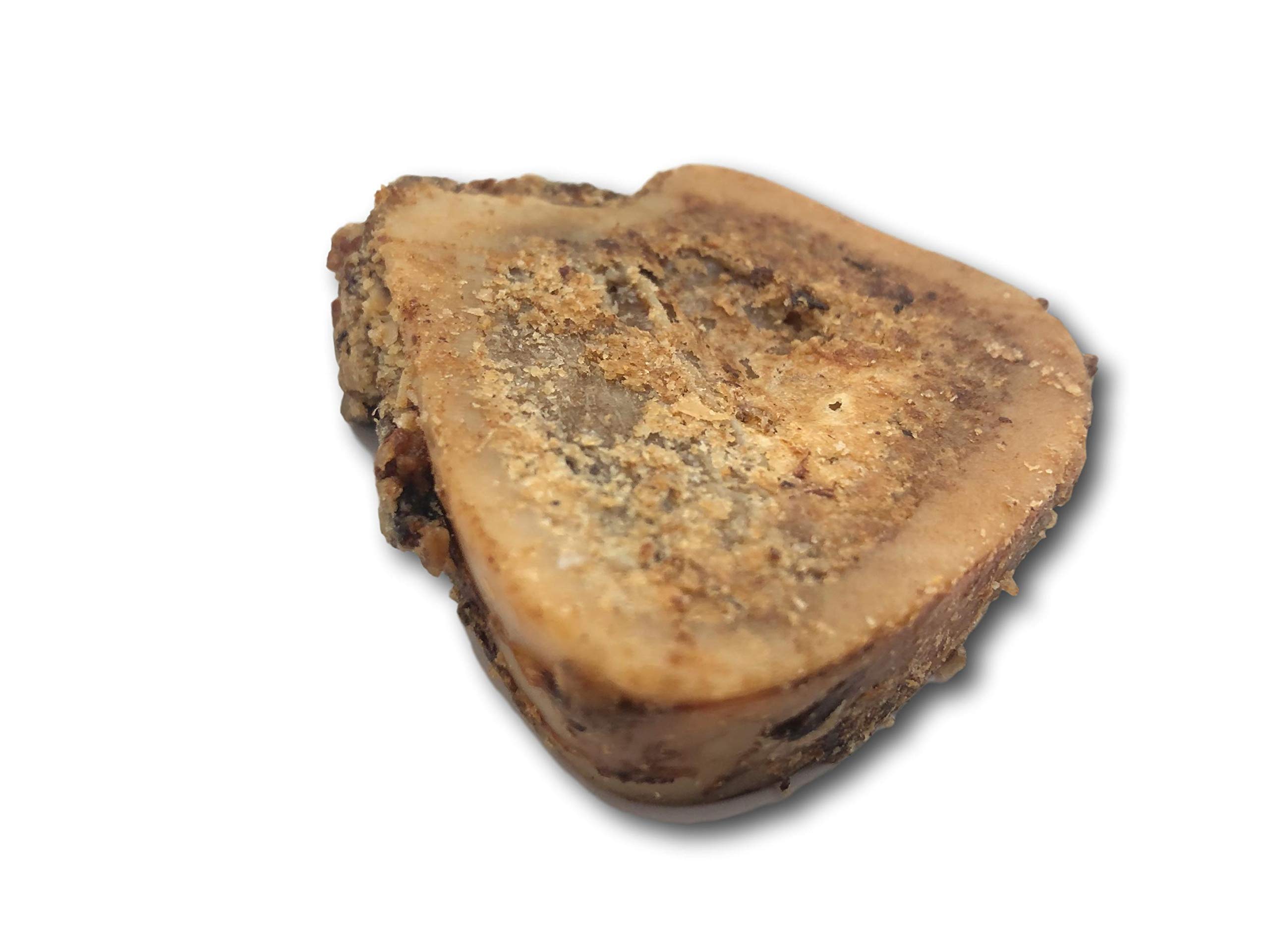 Premium USA-Made Dog Bones with Bone Marrow - Long-Lasting Natural Beef Femur Chews for Small Dogs (3 Pack of 6 Slices) - Perfect for Teething, Training & Dental Health