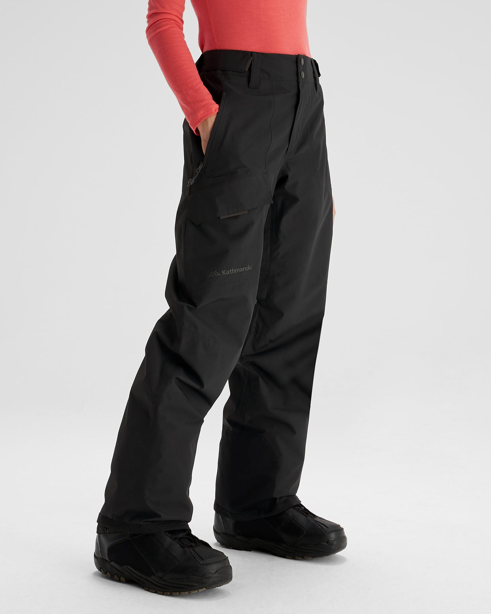 Women's PWDR Days 2L Shell Snow Pants - Waterproof Winter Ski Pants for Women, Black Stingray Color - Perfect for Skiing, Snowboarding & Cold Weather Activities