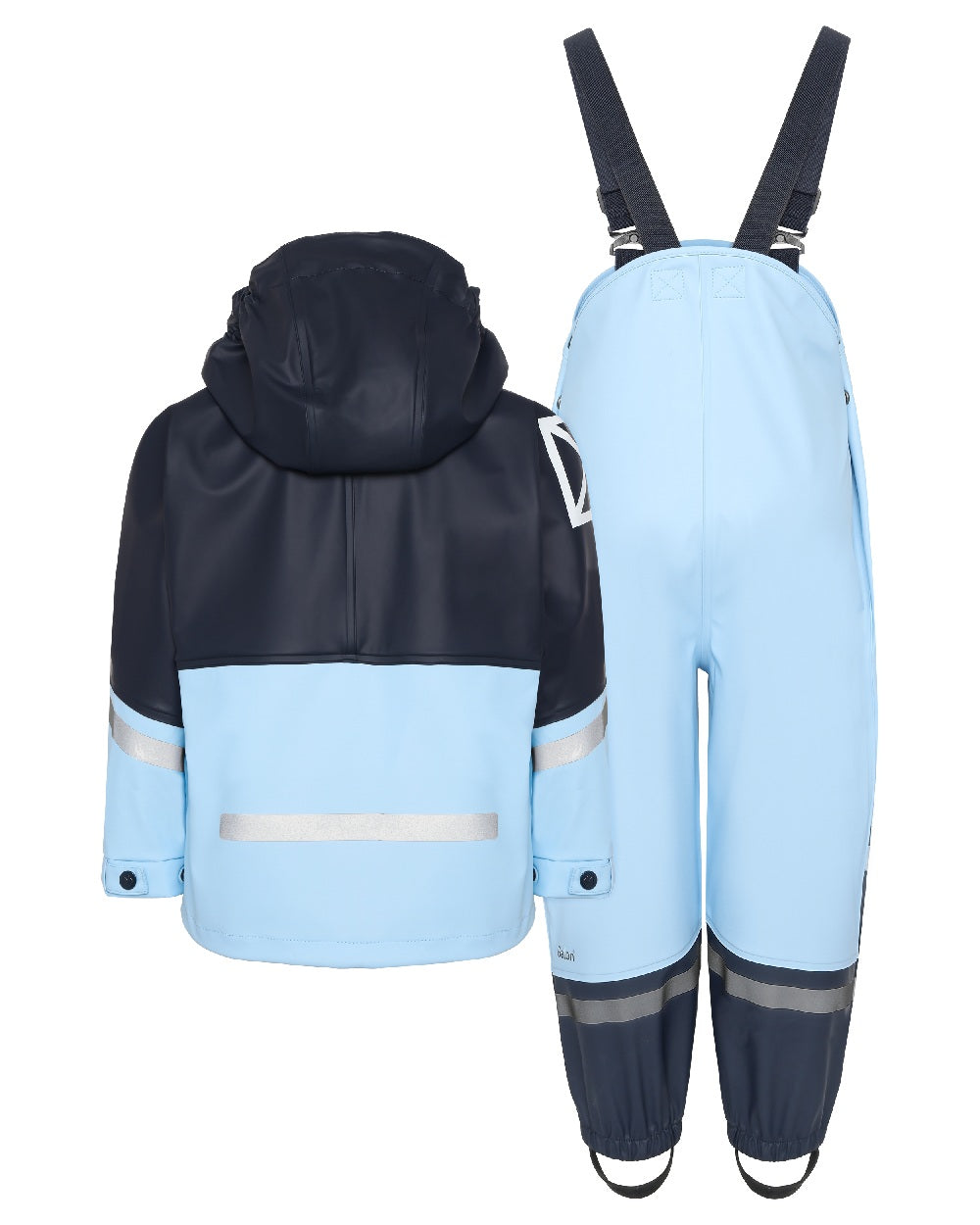 Didriksons Kids Waterman Rain Jacket and Pants Set - Waterproof Outdoor Gear for Boys & Girls - Perfect for Rainy Days, Hiking, and School