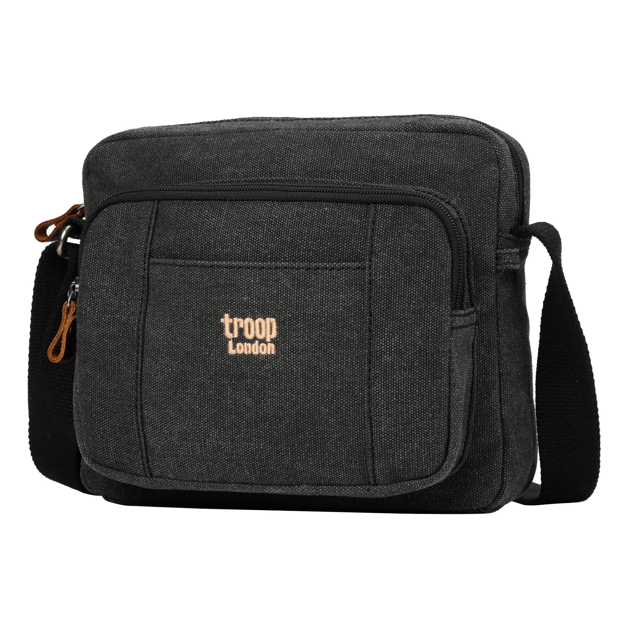 Troop London Classic Canvas Crossbody Bag for Women & Men - Stylish & Durable Shoulder Bag for Travel, Work & Everyday Use