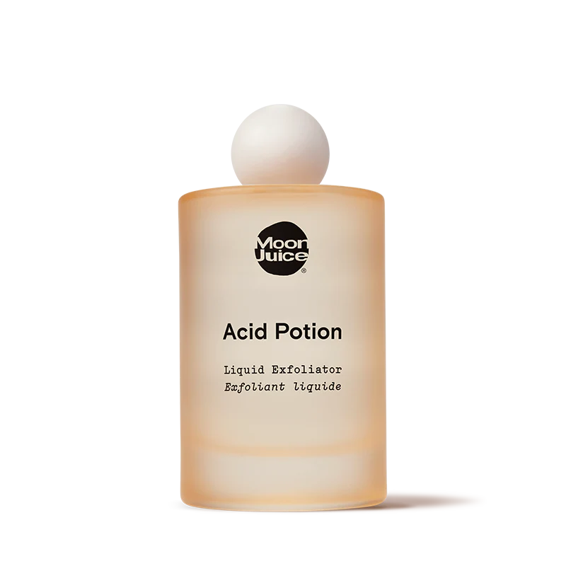 Moon Juice Acid Potion - Exfoliating Facial Toner for Glowing Skin | Perfect for Nighttime Skincare Routine & Acne Treatment