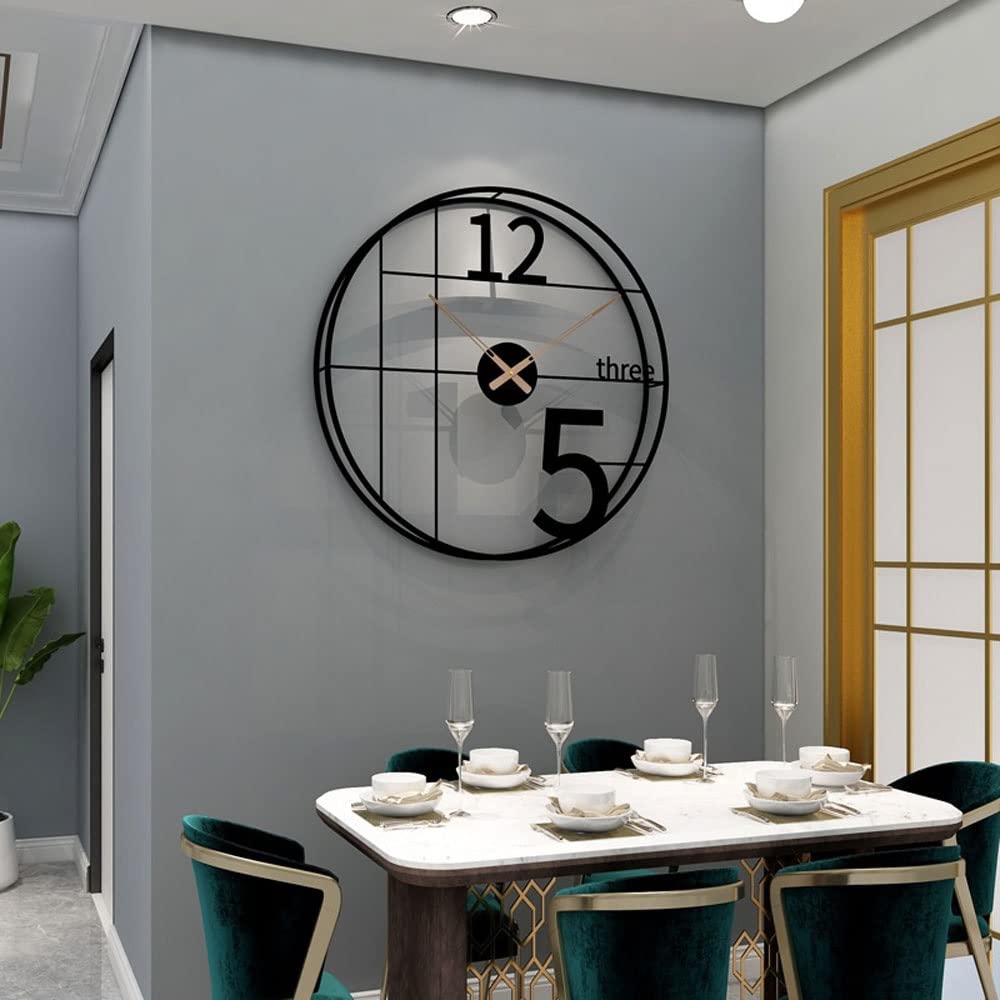 Minimalist Luxury Wall Clock - Gold Modern Decorative Clock for Living Room, Bedroom, Office - Elegant Home Decor & Stylish Gift Idea