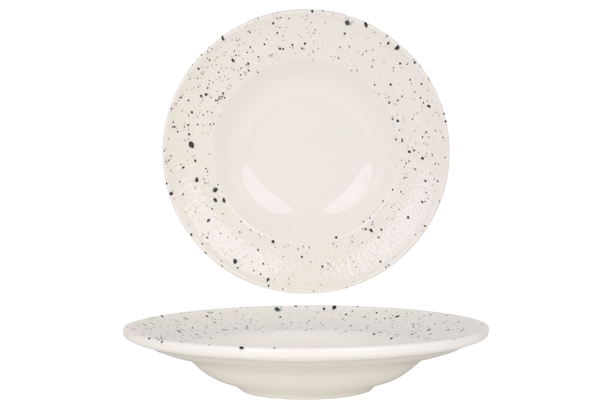 Splash Pasta Plate 27cm (400cc) - Durable Ceramic Dinner Plate for Pasta, Salad & Desserts - Perfect for Home Dining, Restaurants & Parties