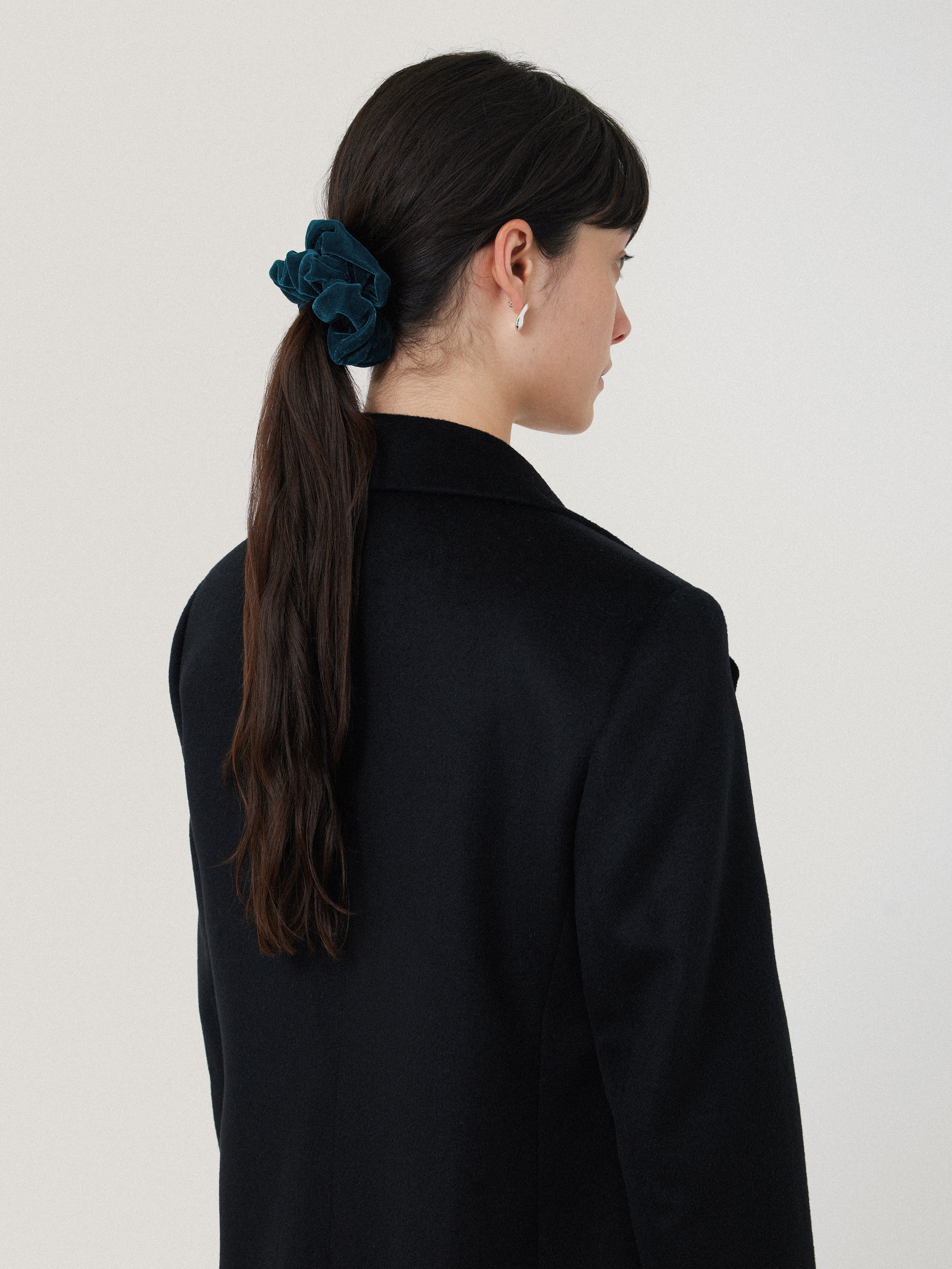 Luxury Velvet Hair Scrunchie - Soft & Stretchable Green Hair Tie for Women & Girls | Perfect for Everyday Use, Workouts & Special Occasions