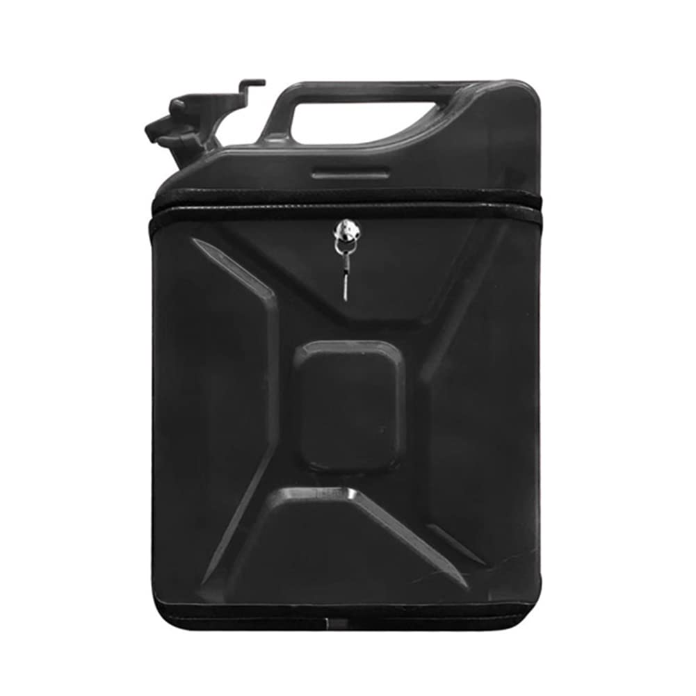 Mini Gasoline Barrel Wine Cabinet - Lightweight Whisky Bar Display with Lock & Key, Durable Drink Barrel for Glassware Protection - Perfect for Birthday Parties, Home Bars & Themed Events