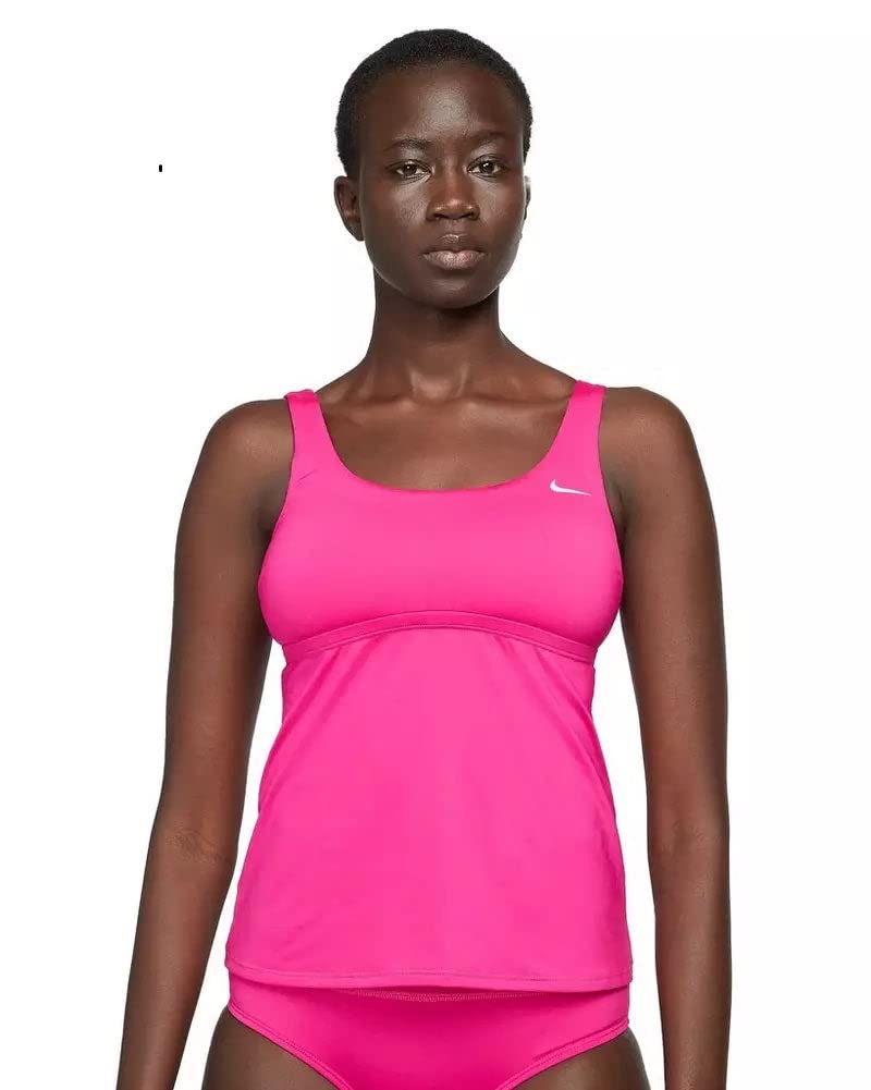 Nike Essential Scoop Neck Tankini Top for Women - Comfortable Swimwear for Pool, Beach & Summer Vacations