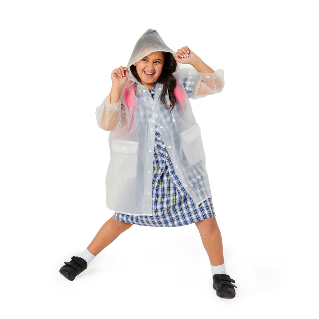 Kids Raincoat Large Size - Waterproof & Lightweight Outdoor Rain Jacket for Boys and Girls - Perfect for School, Playground, and Rainy Day Adventures