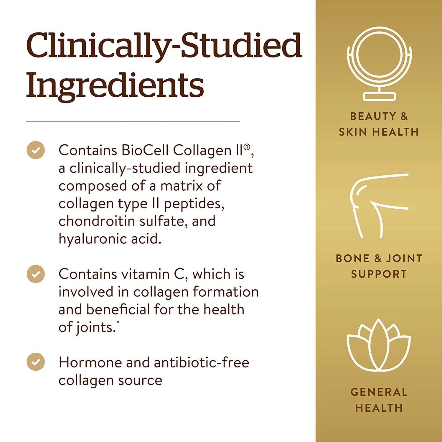 Solgar Collagen Hyaluronic Acid Complex Supplement for Skin Hydration & Joint Support - Anti-Aging Face Serum & Joint Pain Relief for Women & Men - Perfect for Daily Skincare Routine & Active Lifestyle