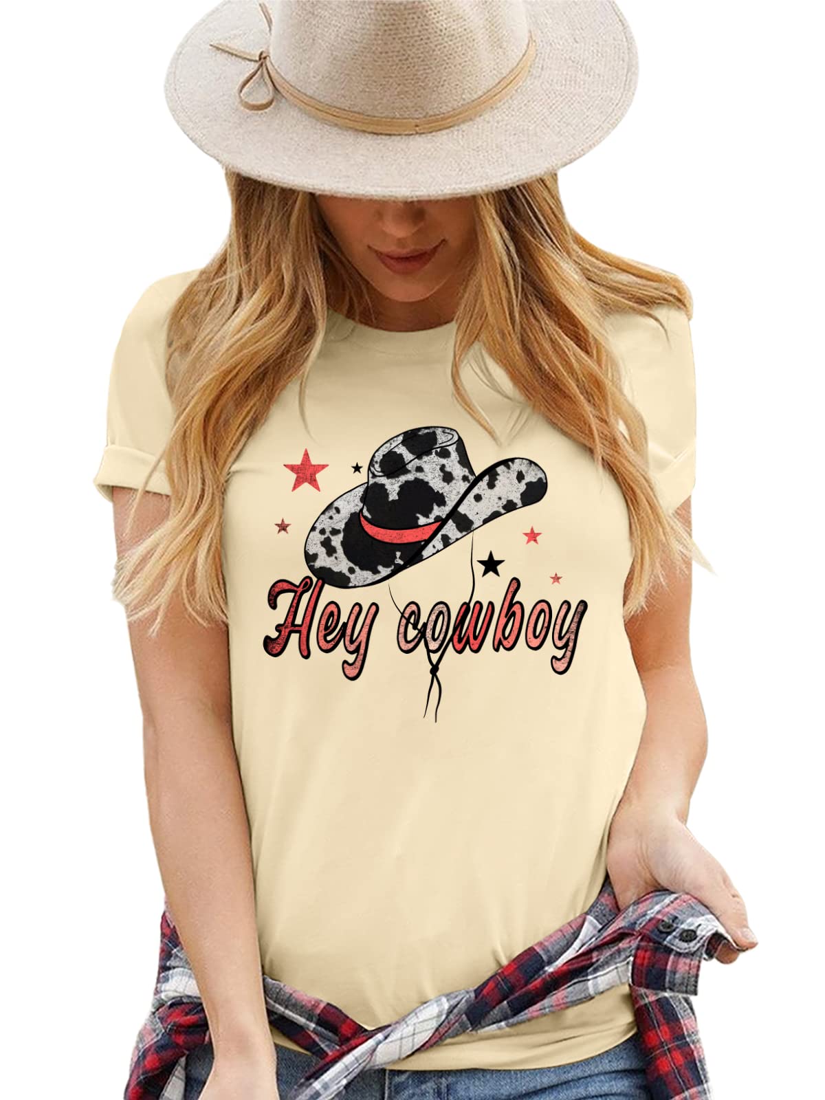 Women's Western Graphic Tee - Vintage Rodeo T-Shirt for Casual Summer Wear | Classic Cotton Top for Country Concerts, Rodeo Events & Everyday Outfits