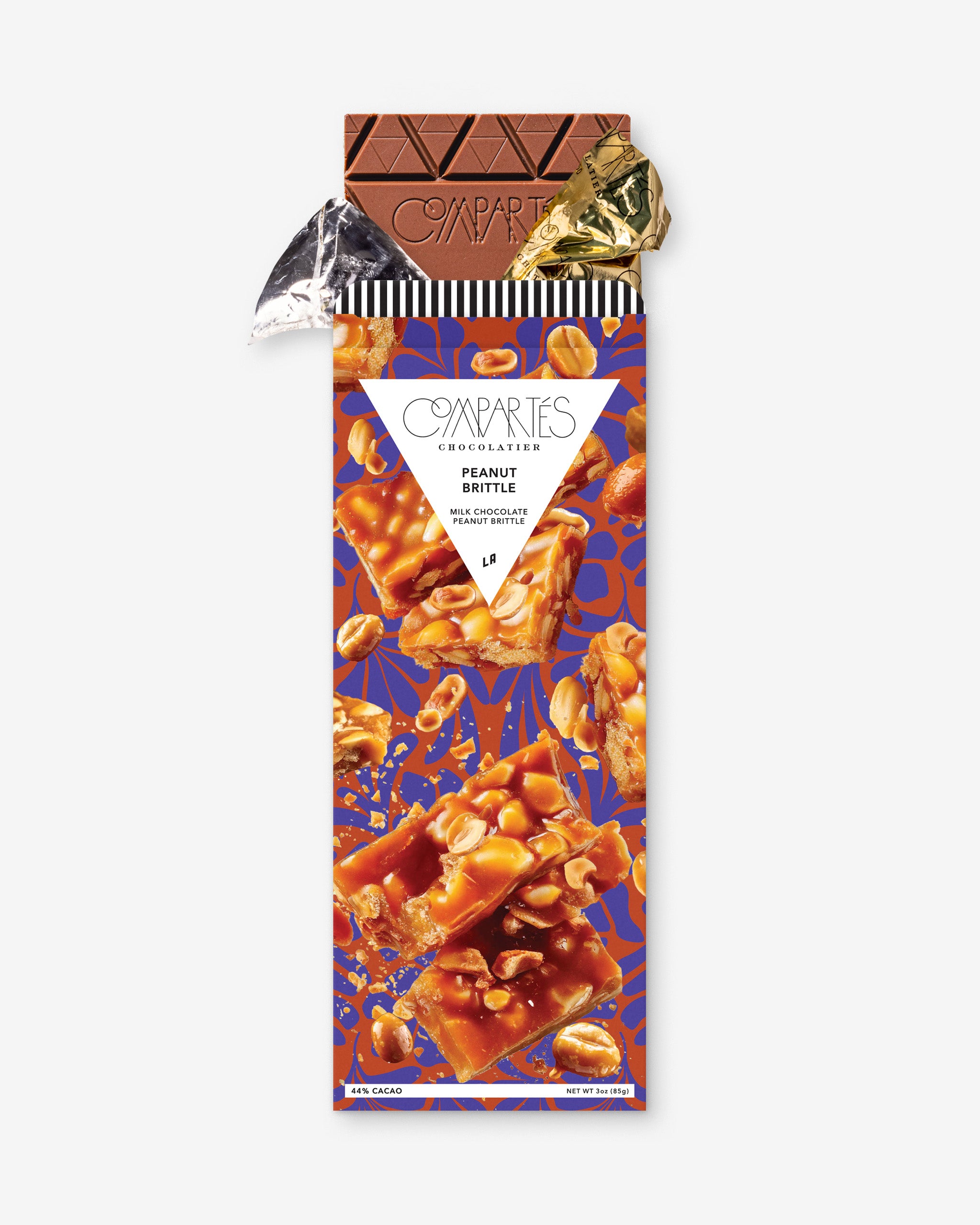 Crunchy Peanut Brittle Chocolate Bar - Gourmet Candy for Gifts, Snacking & Desserts - Perfect for Holidays, Parties & Everyday Treats