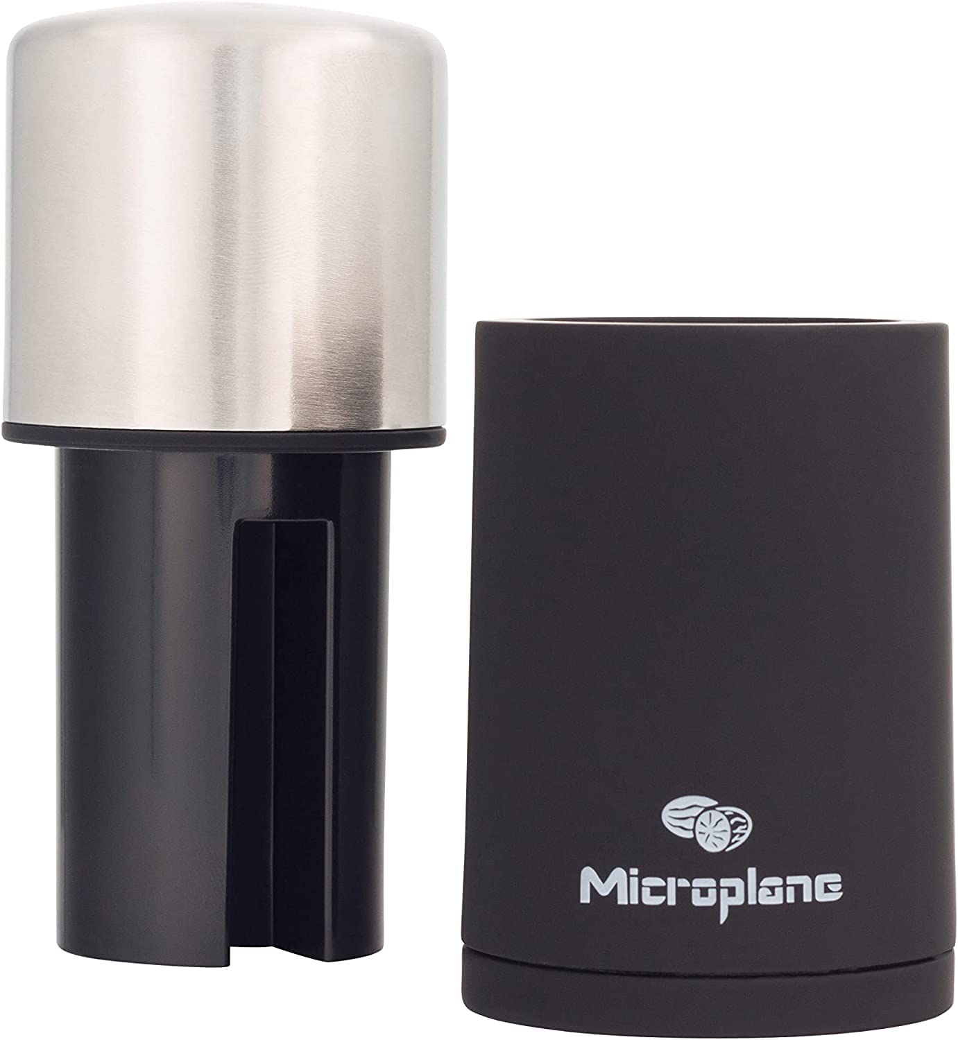 Premium Stainless Steel Microplane Manual Spice Mill - Cinnamon Grinder & Nutmeg Grater for Fresh Spices | Perfect for Baking, Cooking & Coffee Topping at Home