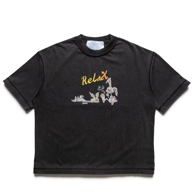 Vintage Wash Reversible T-Shirt for Men & Women - Soft Comfortable Relaxed Fit Tee - Perfect for Casual Wear, Travel & Outdoor Activities - Black
