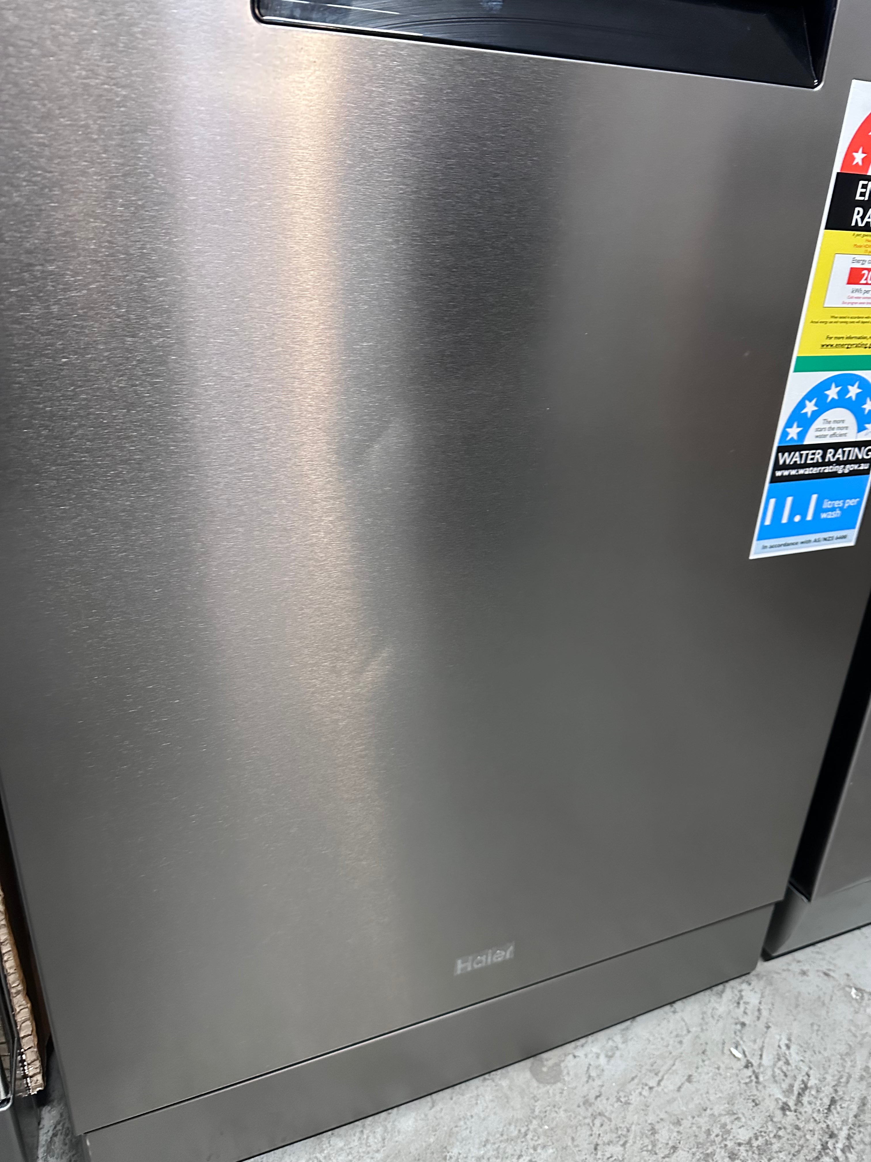Haier HDW15F3S1 15 Place Setting Freestanding Dishwasher in Stainless Steel - Factory Refurbished | Perfect for Large Families & Entertaining Guests