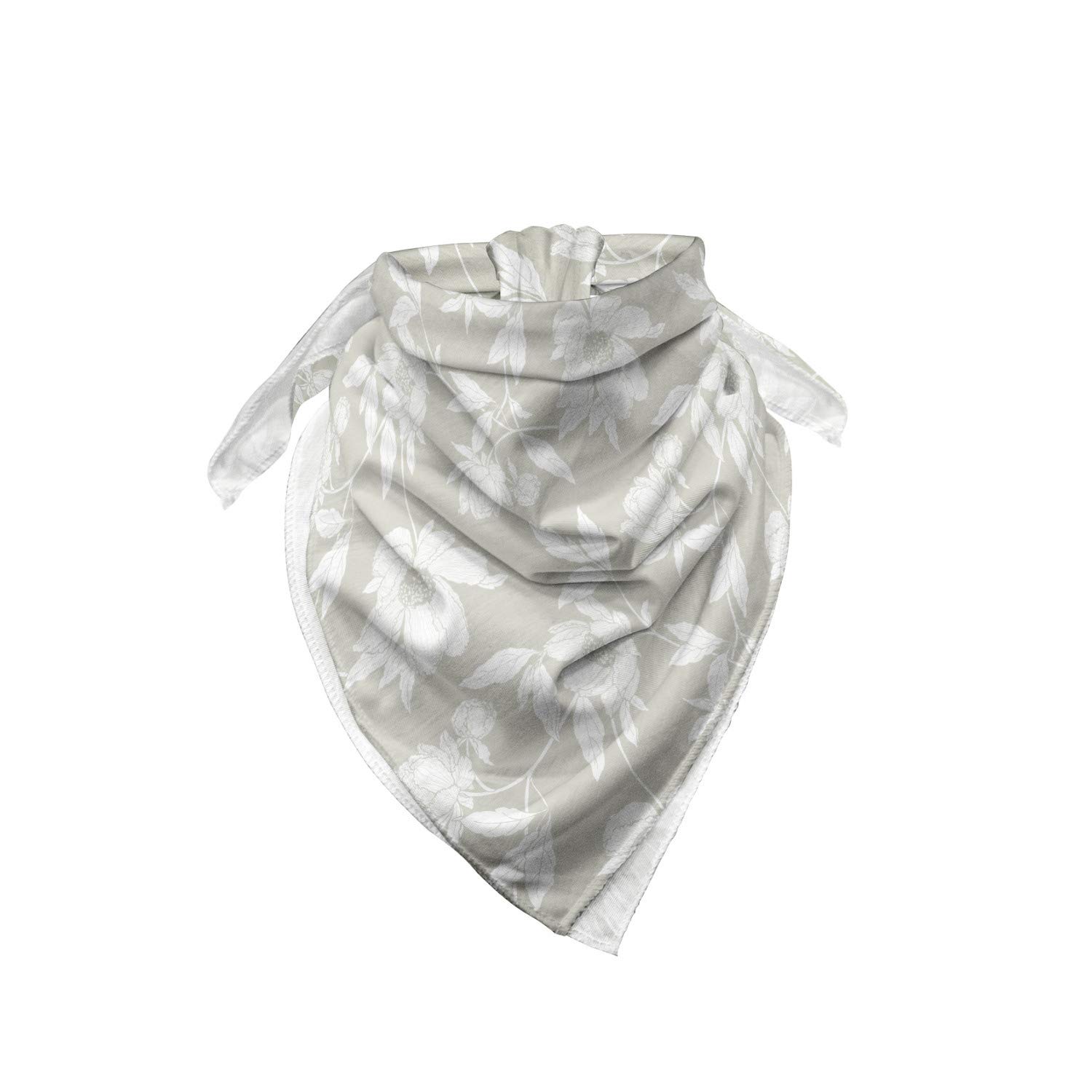 Ambesonne Floral Bandana - Soft Toned Flower Bouquets Unisex Head & Neck Scarf for Women & Men | Perfect for Outdoor Activities, Music Festivals & Fashion Accessories