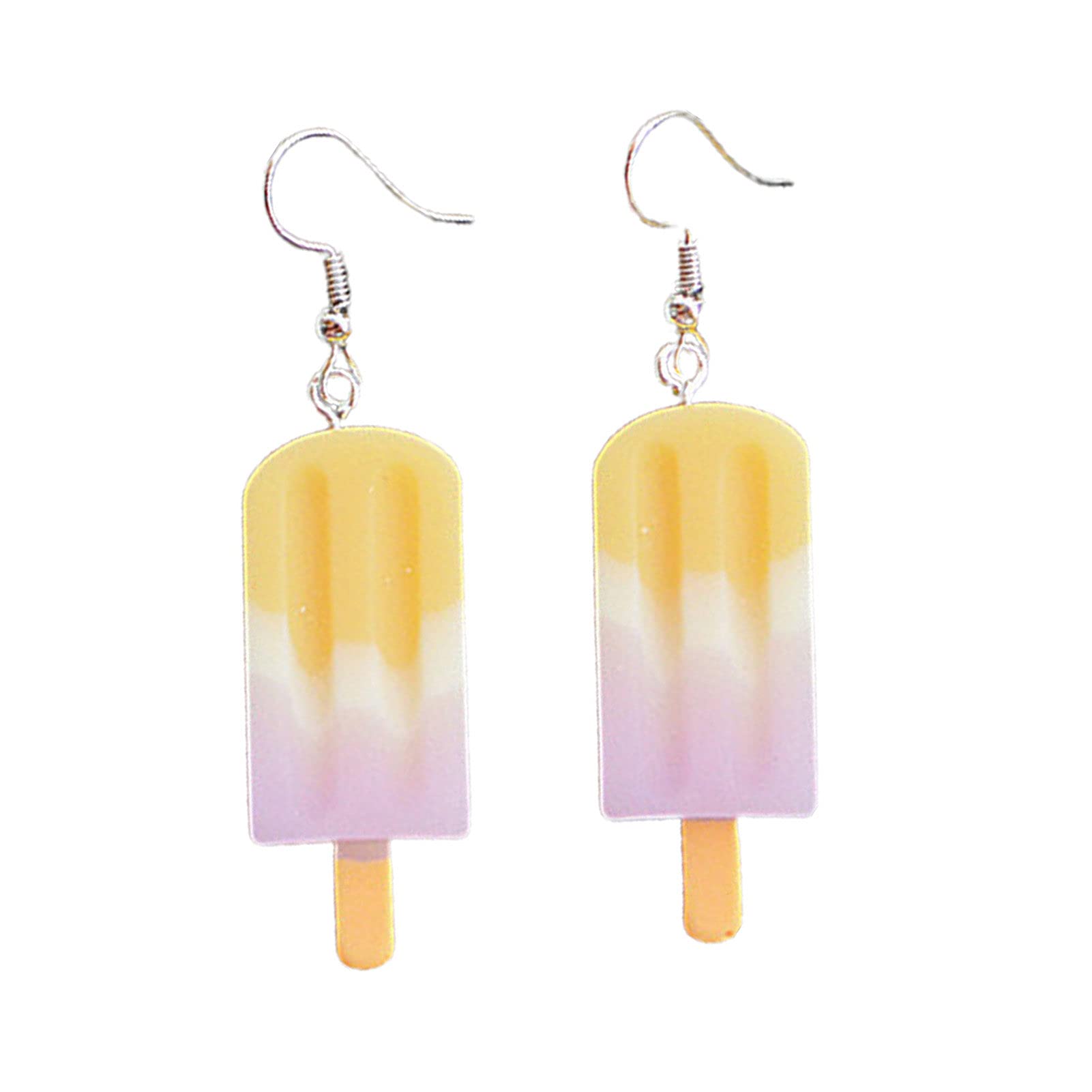 Hislaves Fashion Women's Dangle Earrings - Cute Ice Cream Design Stainless Steel Drop Earrings for Girls, Gift Idea | Perfect for Summer Outfits, Parties & Casual Wear
