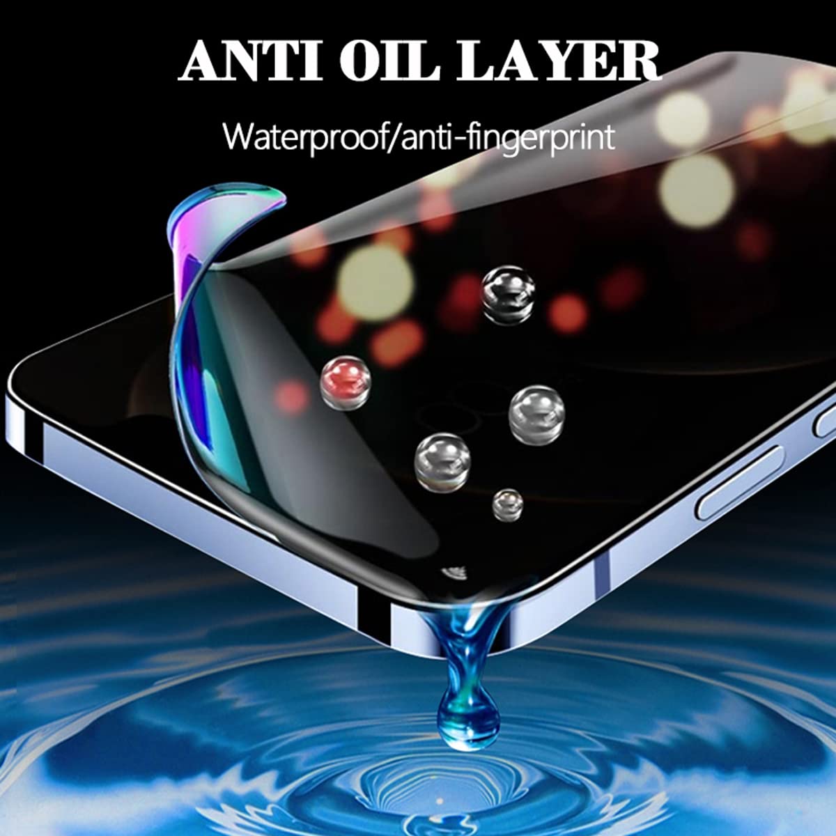 2 Pack Hydrogel Privacy Screen Protector for iPhone 13 Pro Max & iPhone 14 Plus (6.7 Inch) - High Sensitivity, Anti-Spy, Easy Install Soft TPU Film (Not Tempered Glass) - Perfect for Office, Travel & Privacy Protection