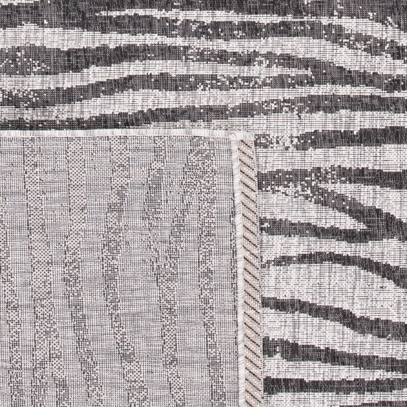 SAFAVIEH Courtyard Collection 8' x 10' Grey/Black CY8551 Indoor/Outdoor Waterproof Rug - Easy to Clean, Stain Resistant for Patio, Backyard, Mudroom, Deck & Poolside Use