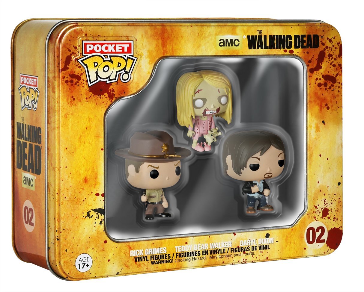 The Walking Dead Pocket Pop! Tins - Funko Collectible Figures for Fans | Perfect for Home Decor, Office Display & Gift Giving