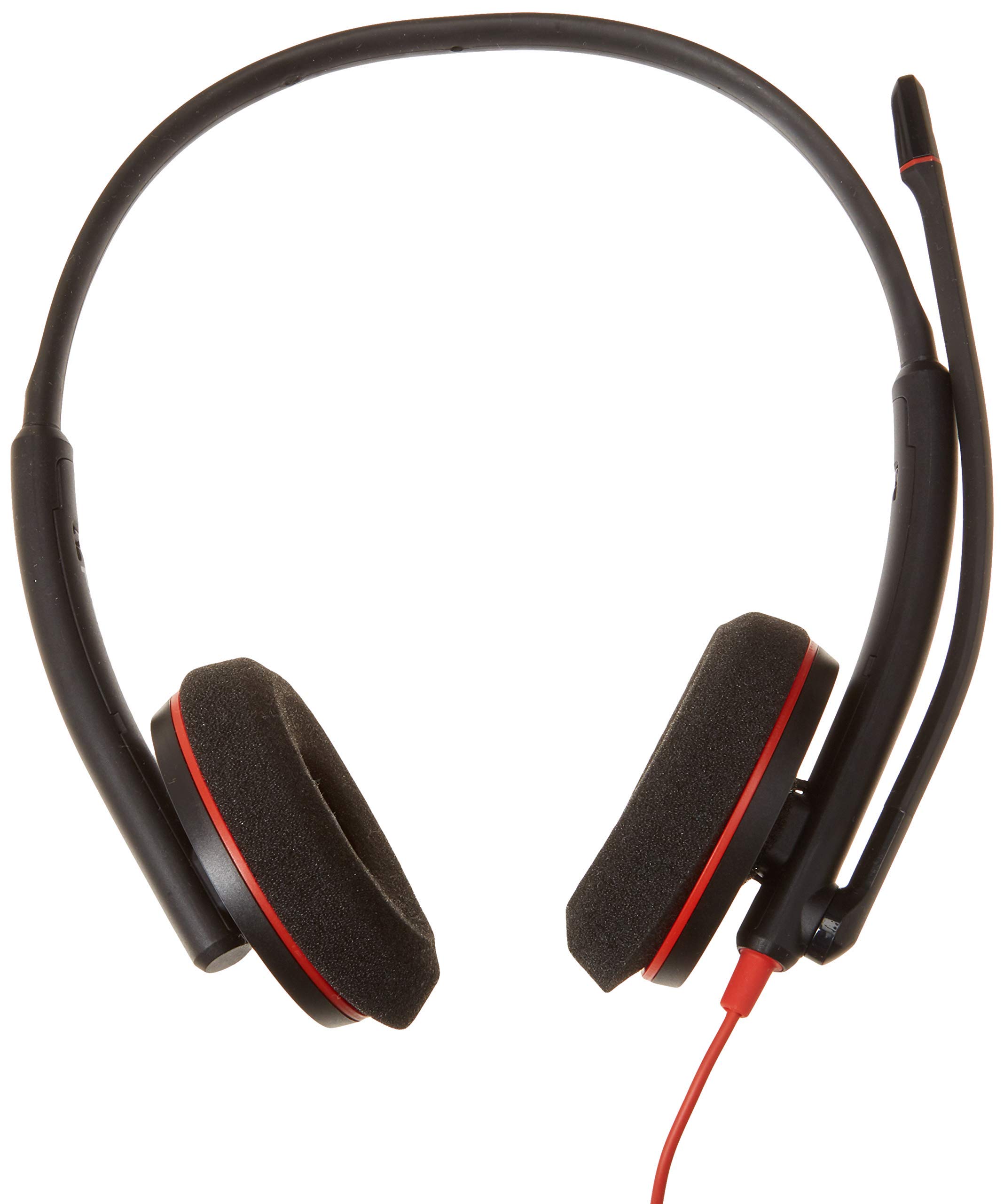 Plantronics Blackwire C3220 USB Headset with Noise-Canceling Mic - Comfortable Office Headphones for Calls, Webinars & Remote Work (Black) - Perfect for Business Professionals, Customer Service & Home Office Use