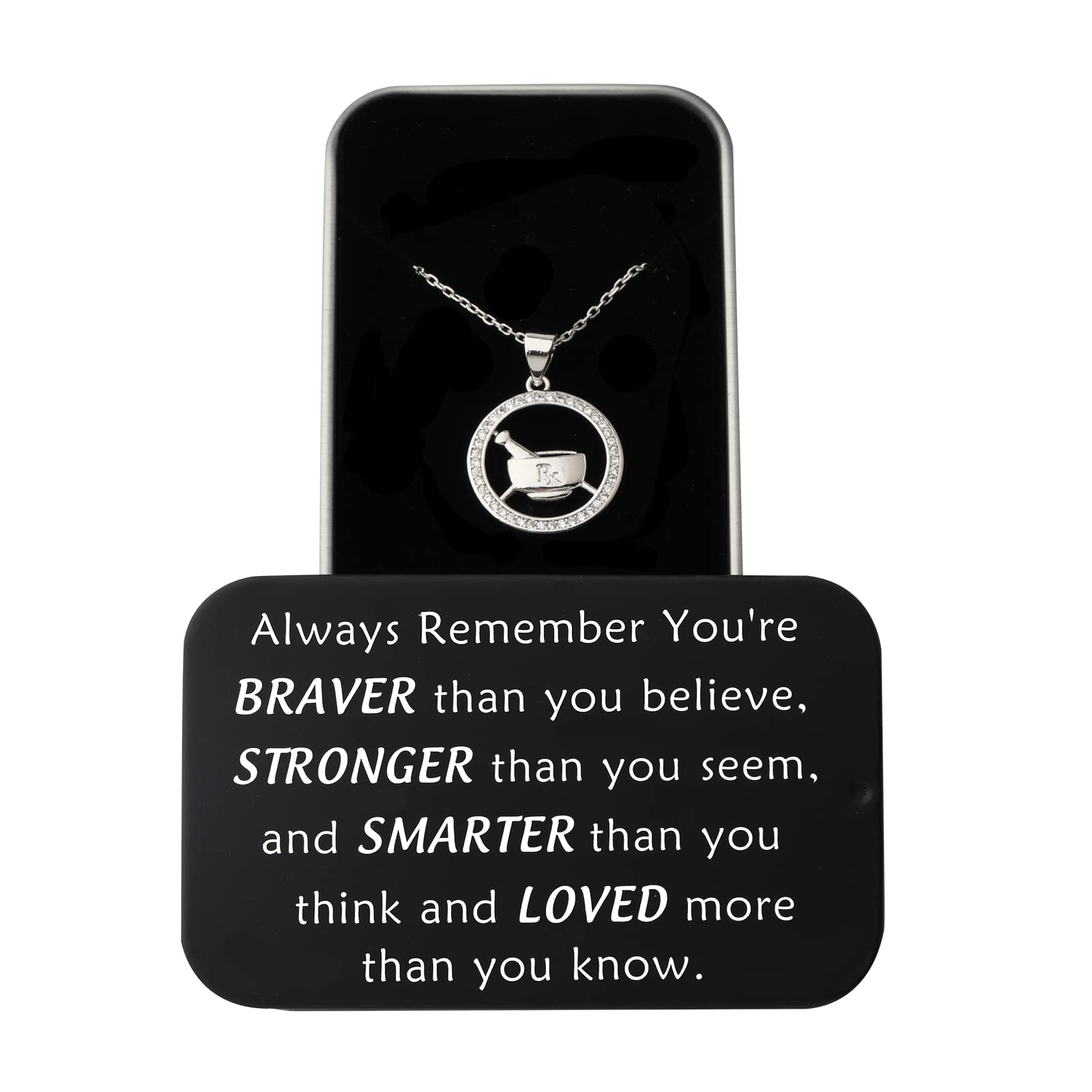 Rx Pendant Necklace for Pharmacists - Pharmacy Technician Jewelry Gift for Graduation & Appreciation - Perfect for Medical Professionals & Healthcare Workers