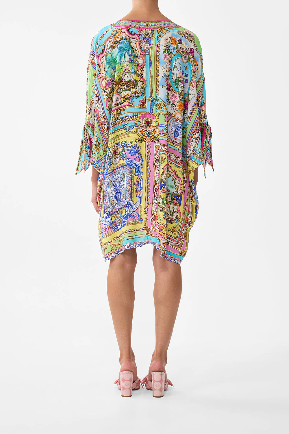 Stylish Short Sleeve V Neck Kaftan Dress - Flowy Summer Boho Maxi Dress for Women | Perfect for Beach Vacations, Pool Parties & Casual Outings
