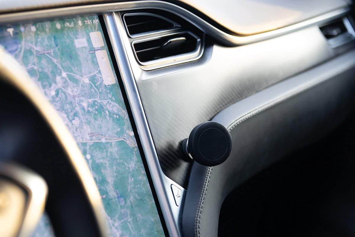 Course Motorsports DirectFit Wireless Charging Phone Mount for Tesla Model S (2012-2020) & X (2012+) - Auto-Grip Car Phone Holder with Fast Charging (Black) | Perfect for Hands-Free Navigation & Safe Driving