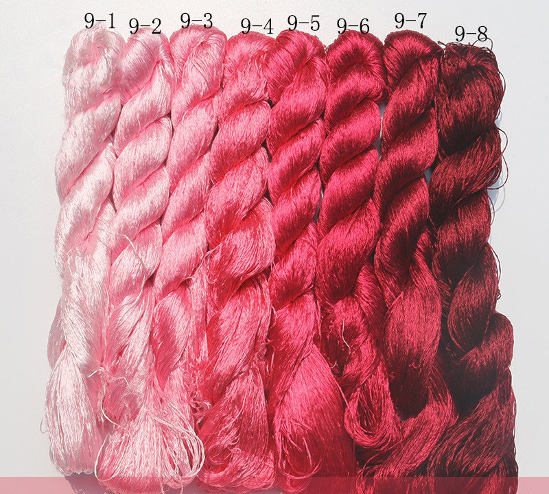 400m Suzhou Embroidery Mulberry Silk Thread (Color 009) - Premium Hand Embroidery Thread for DIY Crafts, Sewing, and Traditional Chinese Silk Art Projects