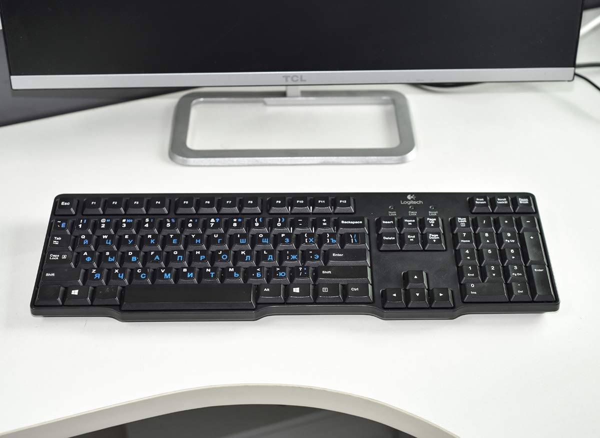 Russian Keyboard Stickers - Cyrillic Letters for PC & Laptop - Home & Office Use