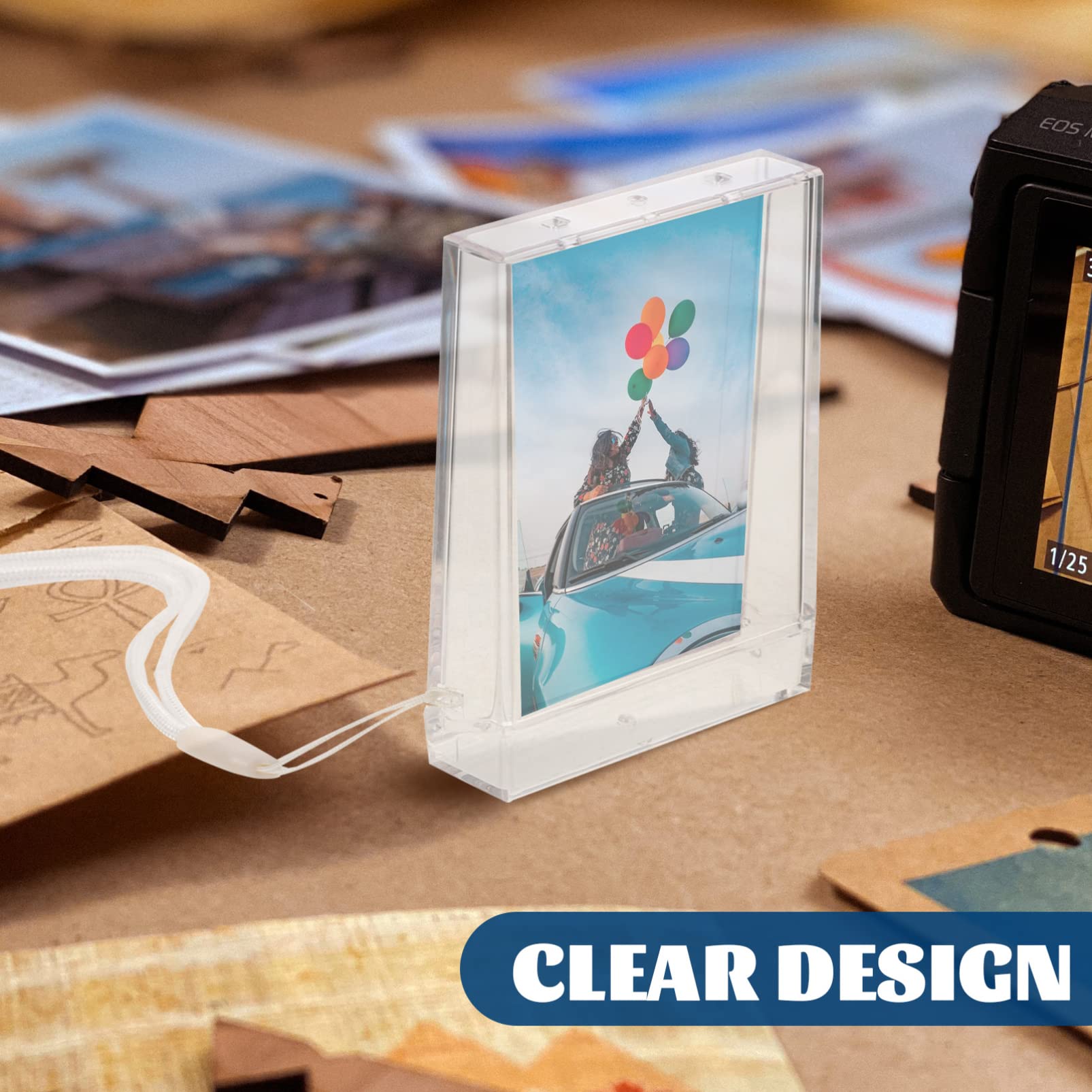 Garneck 2-Piece Portable Photo Storage Box Set - Handmade Scrapbook Album for Kids, Large Photo Organizer & Jewelry Box with Dustproof Plastic Design | Perfect for Baby Memories, Wedding Photos & Jewelry Storage