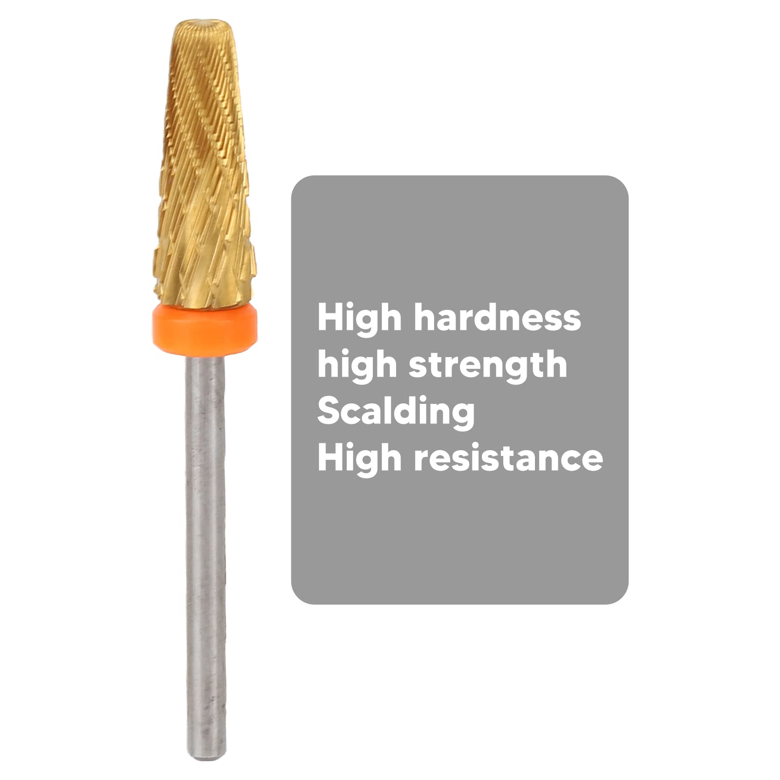 LANTRO JS Professional 5-in-1 Tungsten Steel Nail Drill Bits Set - Durable Manicure & Pedicure Tools for Acrylic, Gel, Natural Nails - Perfect for Home Salon & Nail Art Enthusiasts