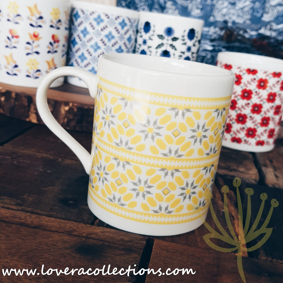 Japanese Fabric Gift Set with Matching Mugs - 65% Off Clearance Sale - Perfect for Home Decor, Tea Time & Thoughtful Presents