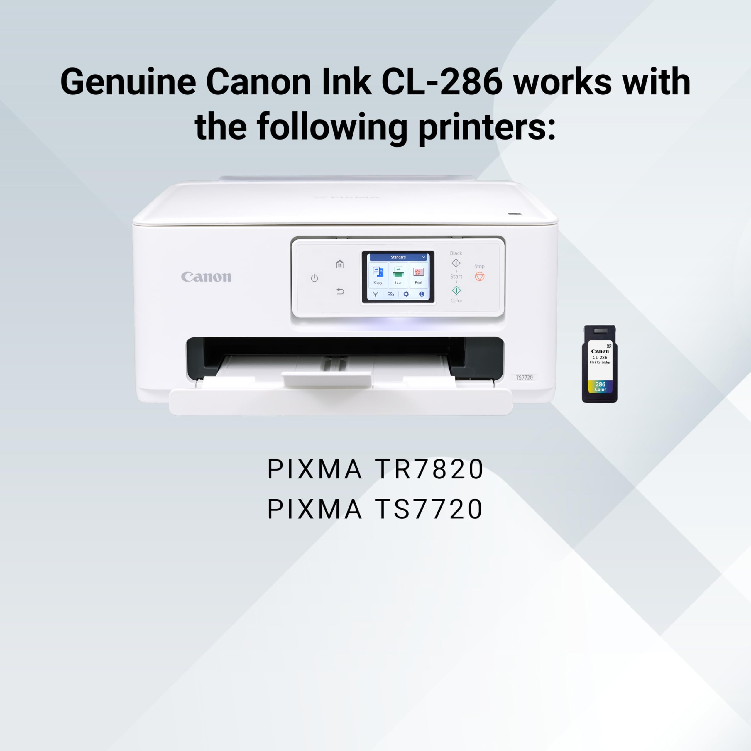 Genuine Canon CL-286 Color Ink Cartridge - Compatible with TR7820, TS7720 & TS7722 Printers - High-Quality Photo & Document Printing for Home & Office Use