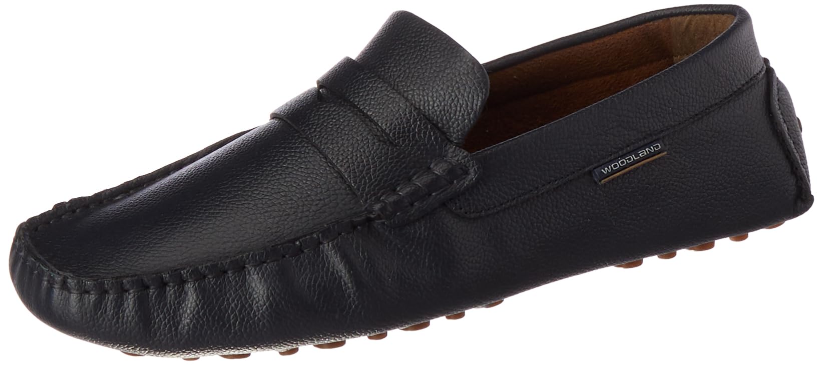 Woodland Men's Genuine Leather Loafers - Comfortable Slip-On Casual Shoes for Business, Office & Daily Wear