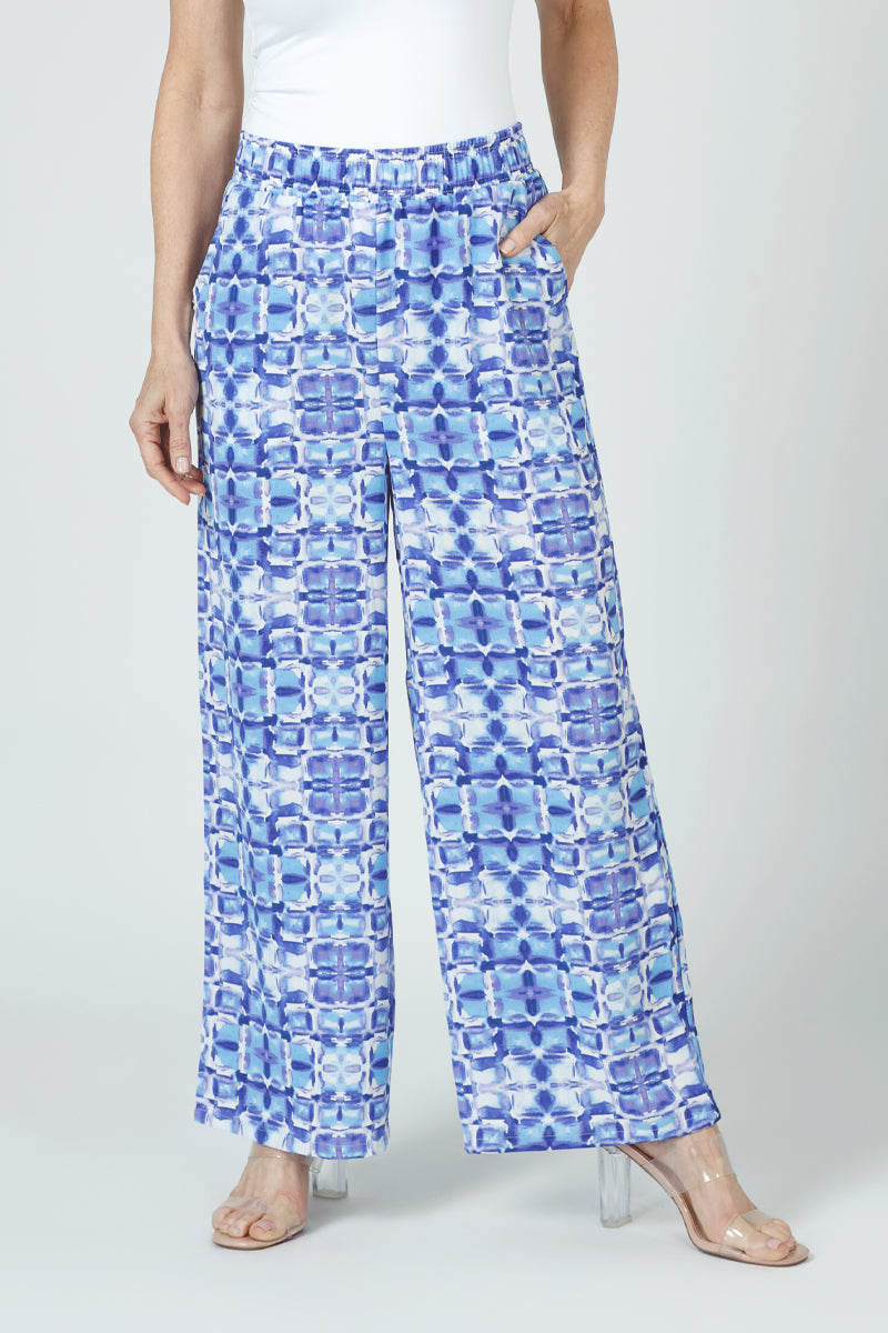 Top Ligne Kaleidoscope Airflow Wide Leg Pants - Breathable Comfort for Yoga, Travel & Casual Wear