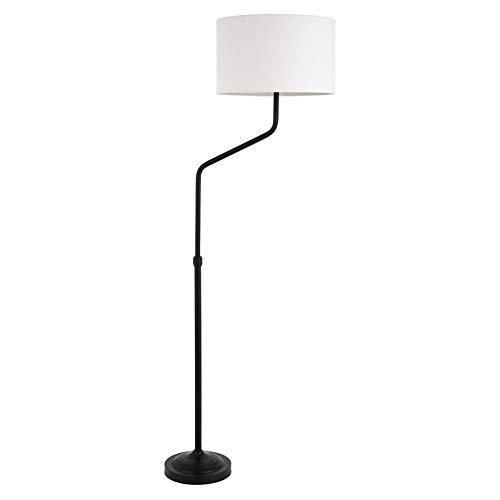 Henn&Hart 67.5 Inch Modern Metal Floor Lamp in Black and Bronze - Perfect for Living Room, Bedroom, or Office Lighting