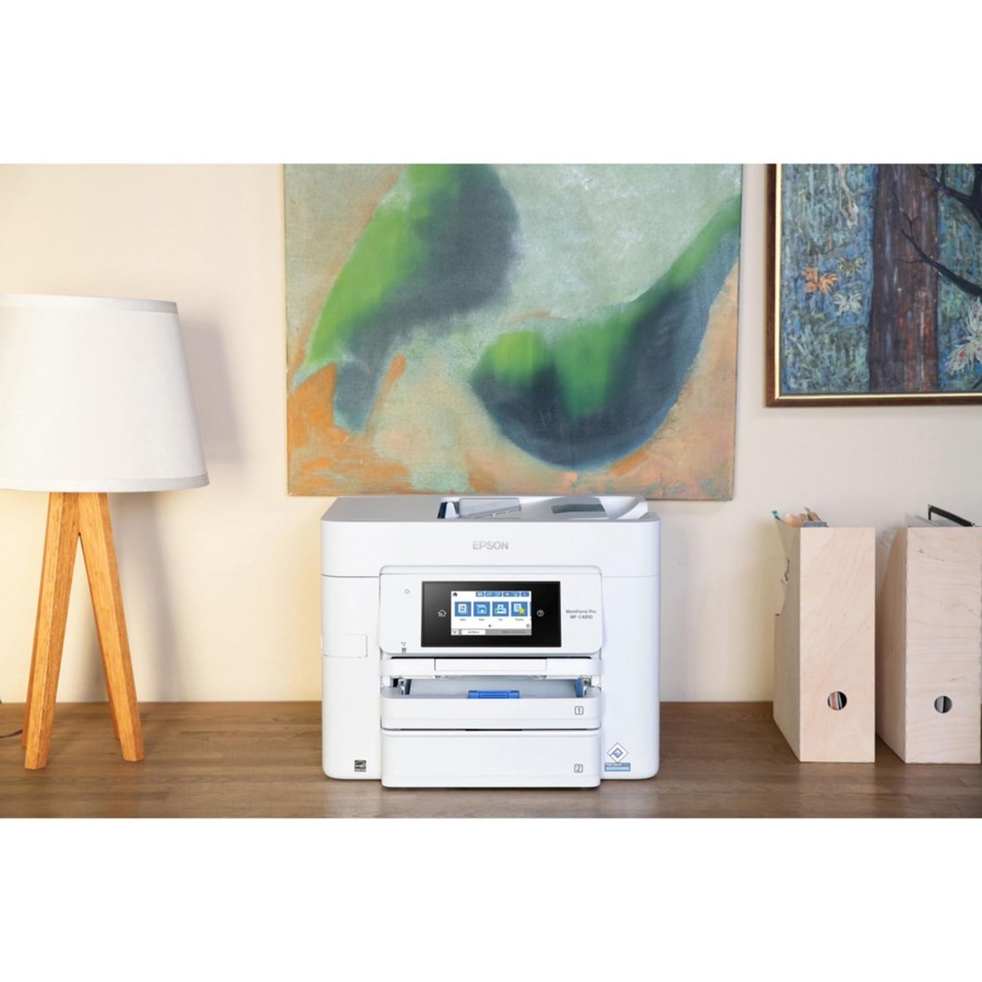 Epson Workforce Pro WF-C4810 Wireless Color Inkjet All-in-One Printer - Copy, Scan, Fax for Home Office & Small Business Productivity