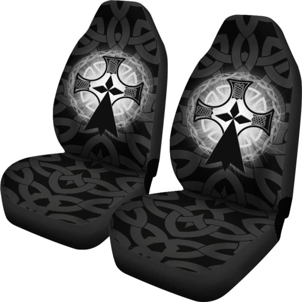 Brittany Car Seat Cover with Celtic Cross Symbol - Premium Custom Fit for Cars, Trucks & SUVs - Perfect for Travel, Commuting & Outdoor Adventures