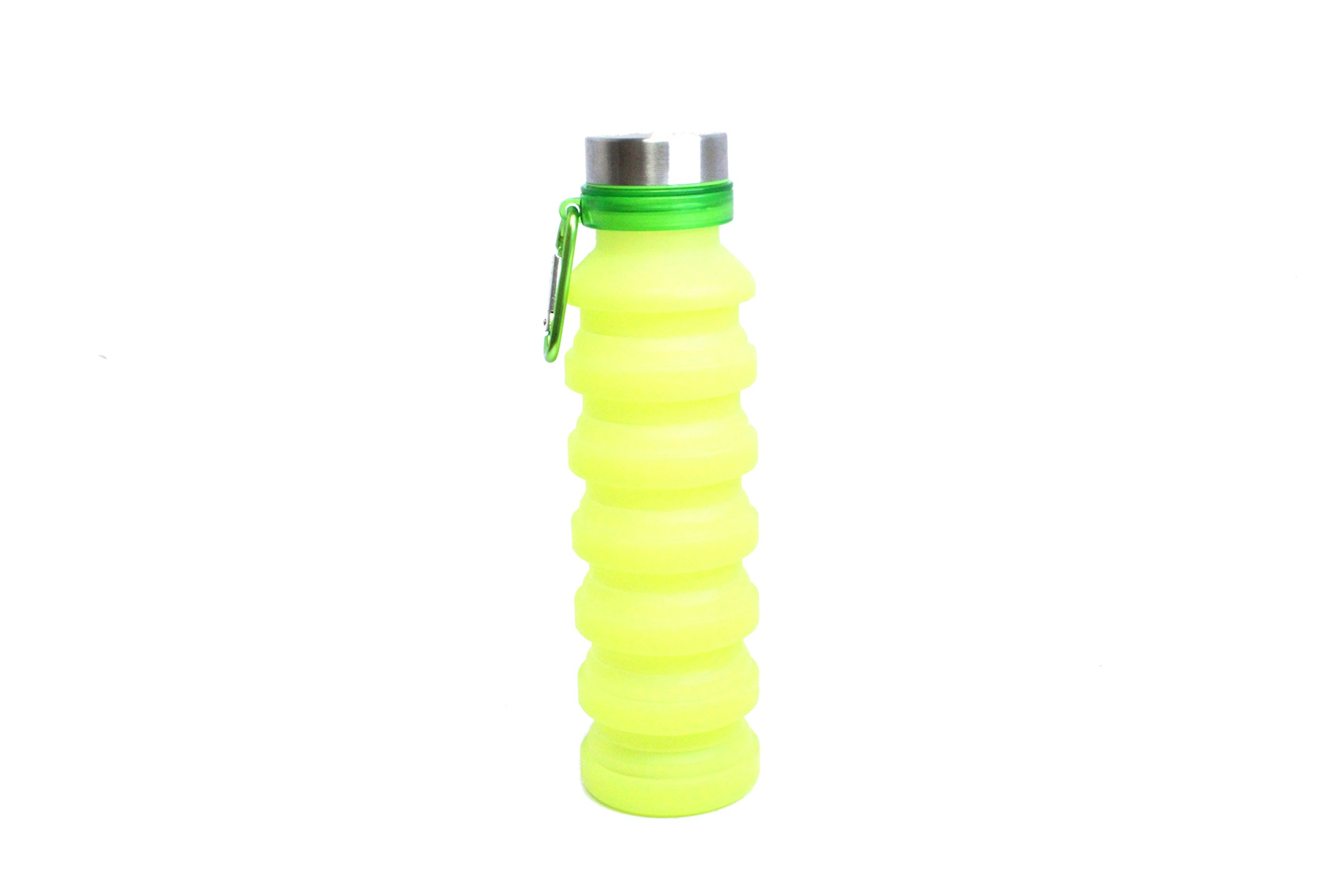 Collapsible Soft Silicone Water Bottle - Expandable Sports Bottle for Travel, Camping, Hiking & Gym - BPA Free Portable Water Container - Perfect for Outdoor Adventures, Workouts & Daily Hydration
