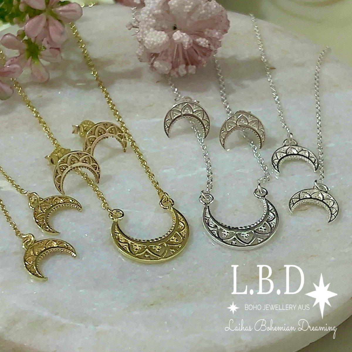 Laihas La Boheme Sterling Silver Boho Necklace for Women - Handmade Vintage Bohemian Jewelry - Perfect for Festivals, Weddings & Everyday Wear