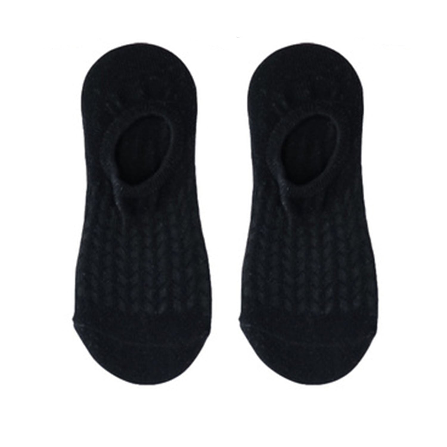 FLOOF Women's No Show Socks - Invisible Low Cut Liner Socks for Sneakers & Loafers - Anti Slip Breathable Comfortable Black Socks for Everyday Wear & Workout