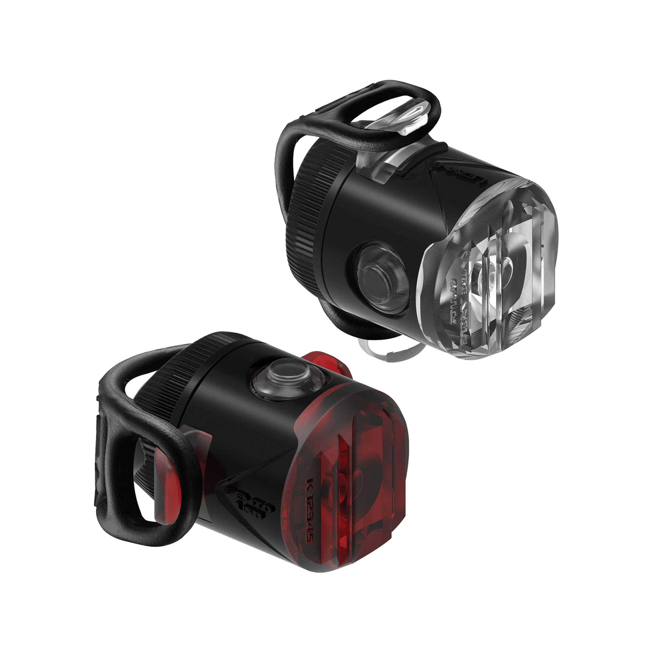 Lezyne Femto USB Rechargeable Bike Light Set - Front Headlight & Rear Tail Light Combo for Cycling, Running, and Night Safety