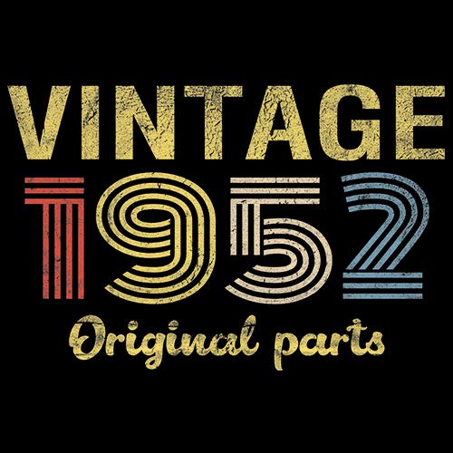 Vintage 1952 Retro 73rd Birthday Gift for Men - Original Parts Themed T-Shirt - Perfect for Dad, Grandpa & Birthday Celebrations