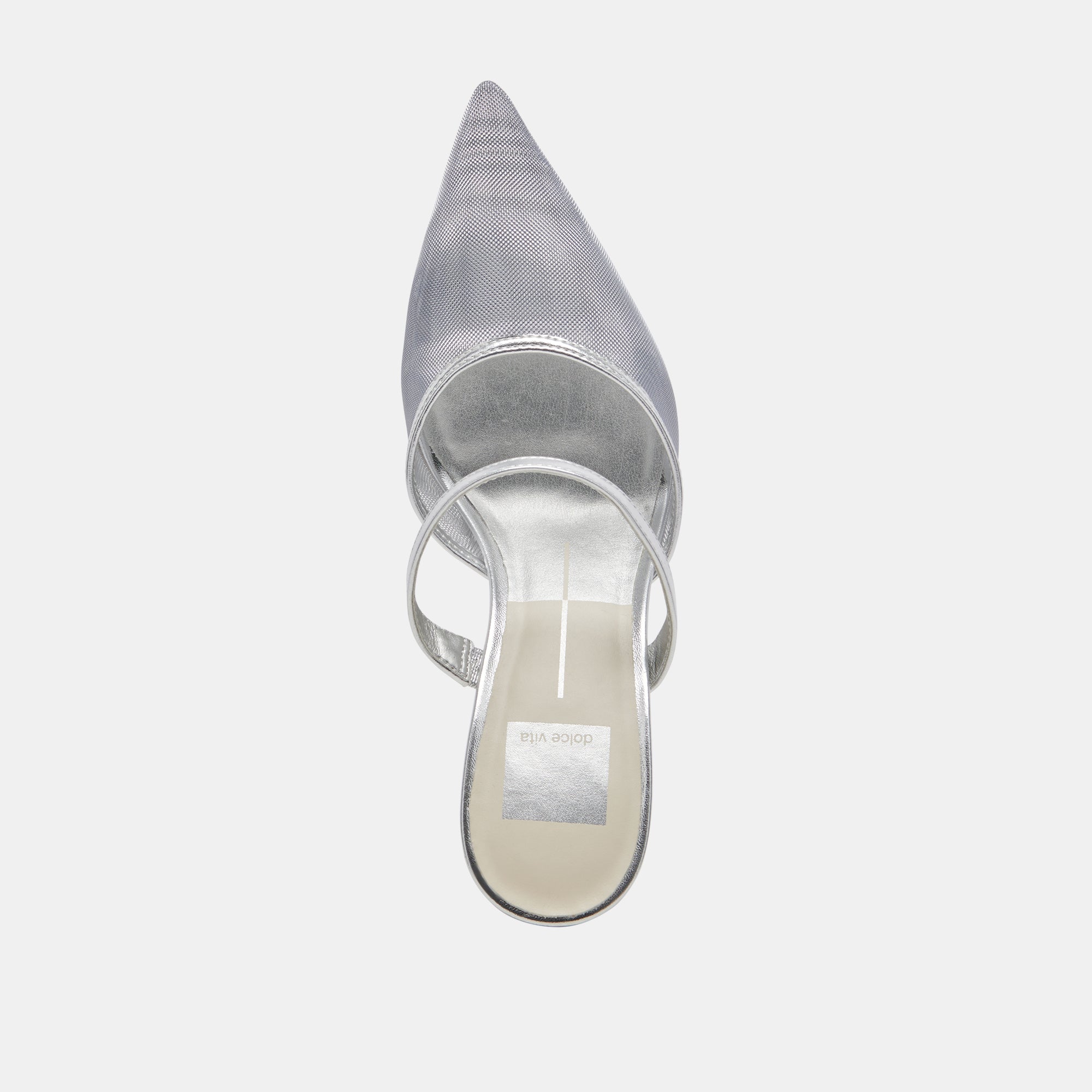 KATIK Women's Silver Mesh High Heels - Elegant Party & Evening Dress Shoes for Weddings, Prom, and Special Occasions