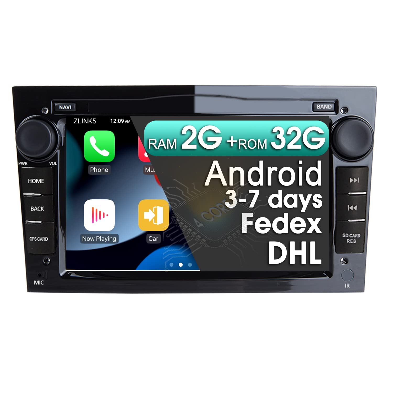Musictrip Android Auto Car Radio for Opel Vauxhall Astra Antara Meriva Vivaro Combo Signum Vectra - Apple Carplay & Bluetooth Touch Screen - No 2 DIN DVD Player (4CORE 2G32G) - Upgrade Your Driving Experience with Seamless Connectivity & Entertainment