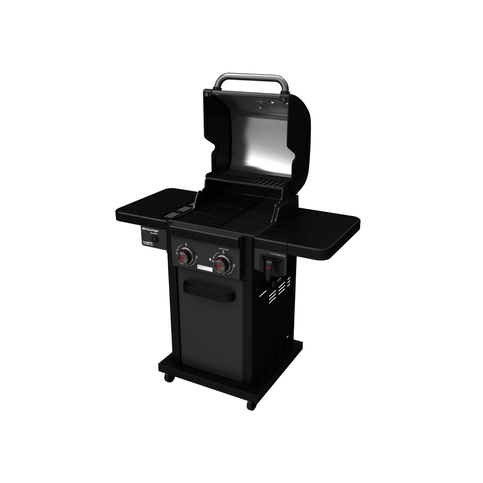 Coleman Revolution 2 Burner Propane Gas Grill - Black Matte Portable Outdoor BBQ for Camping, Tailgating & Backyard Cooking (REV2BMA)