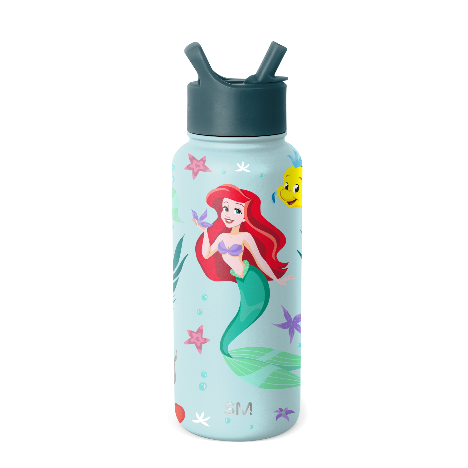Disney Summit Insulated Water Bottle with Straw Lid - 20oz Stainless Steel Leakproof Tumbler for Kids, School, Hiking & Outdoor Activities