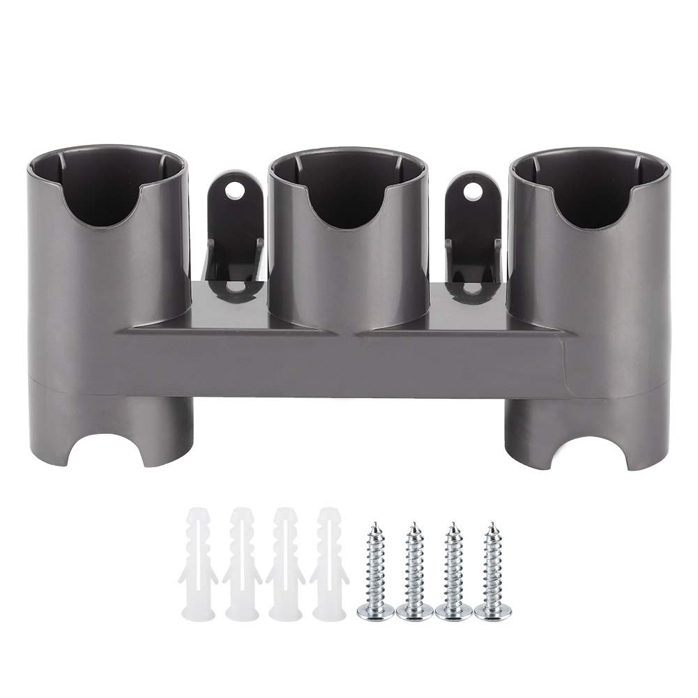 TOPINCN Vacuum Cleaner Holder - Premium Plastic Brush & Mop Storage Rack, Wall-Mounted Organizer for Dyson V7/V8/V10 - Perfect for Kitchen, Bathroom & Laundry Room Storage