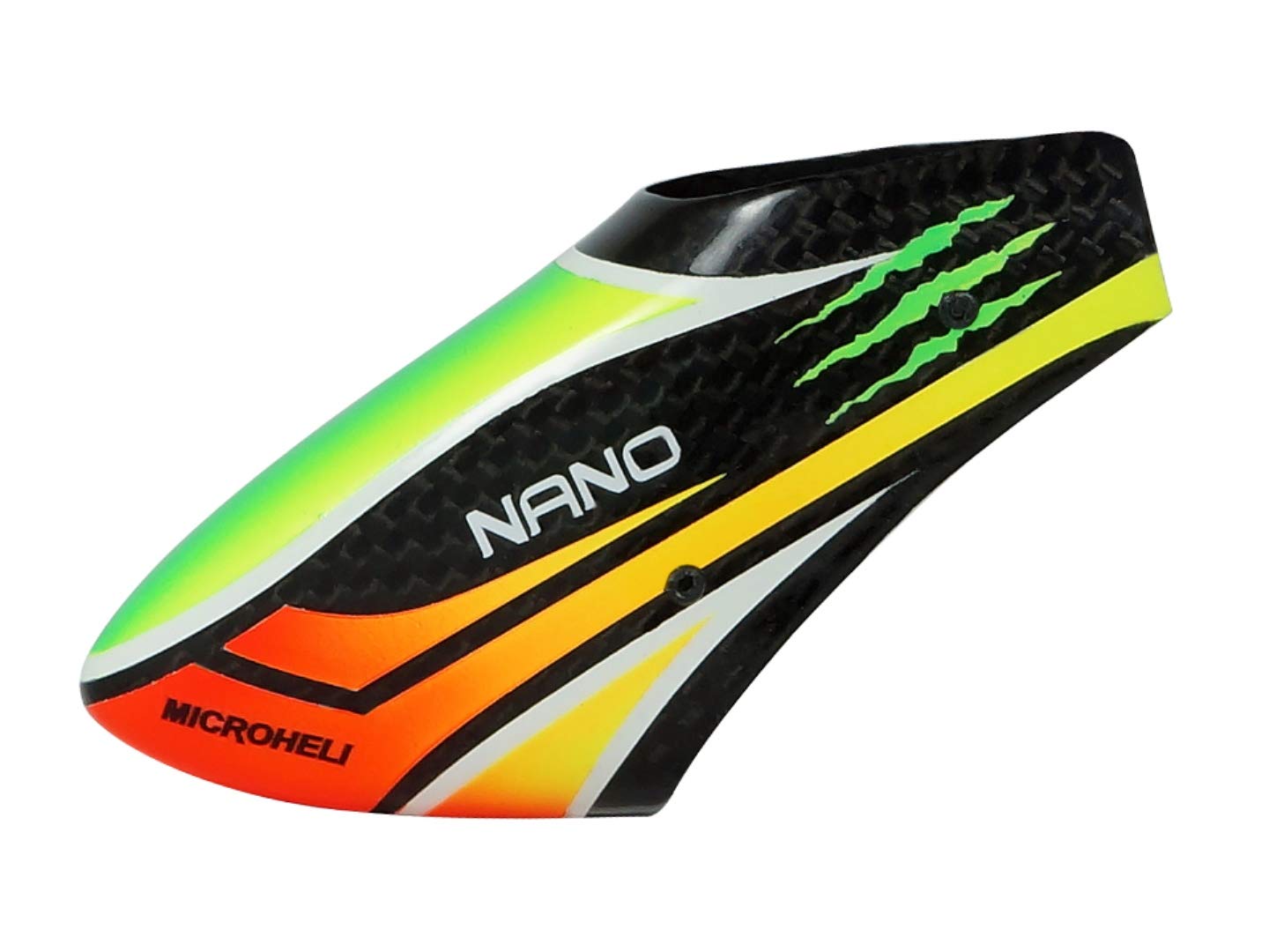 Microheli Carbon Fiber Speedy Scratch Canopy for Blade Nano CPX & S2 RC Helicopters - Lightweight Durable Upgrade Part for Indoor & Outdoor RC Flying